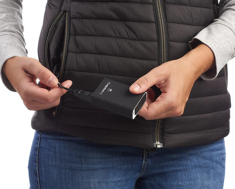 Bundle - Veste chauffante homme noire + 5000mAh Powerbank