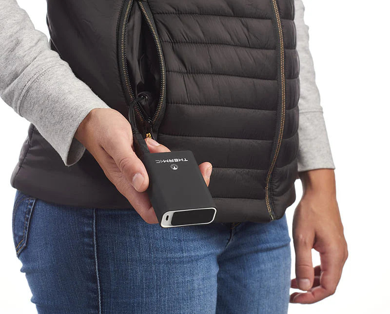 Bundle - Veste chauffante homme noire + 5000mAh Powerbank
