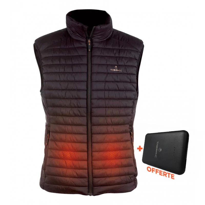 Bundle - Veste chauffante homme noire + 5000mAh Powerbank