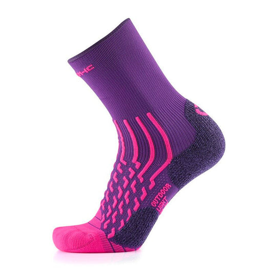 Chaussettes de randonnée - Outdoor Light Crew femme violet/magenta