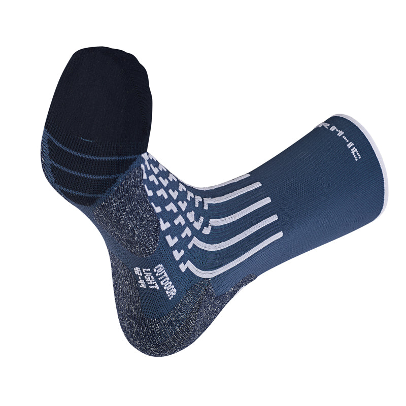 Chaussettes de randonnée - Outdoor Light Crew blanc/bleu marine