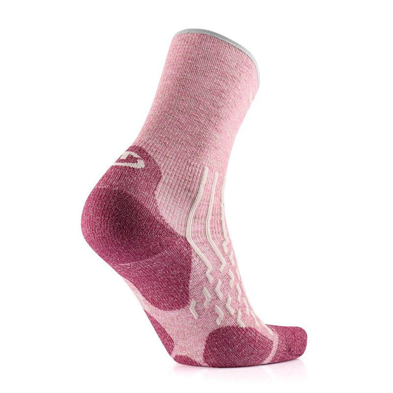 Chaussettes de randonnée - Outdoor Light Linen Crew femme rose pastel/fraise