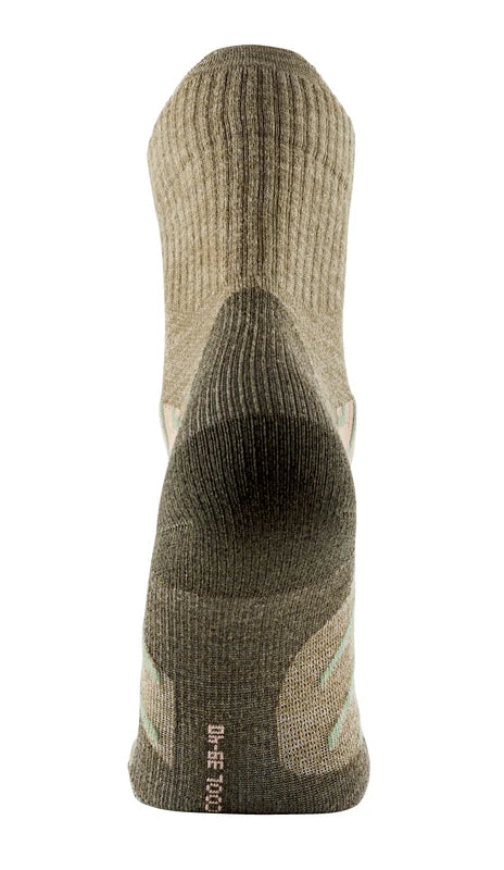 2er-Set - Wandersocken - Trekking Cool Crew Damen grün/beige