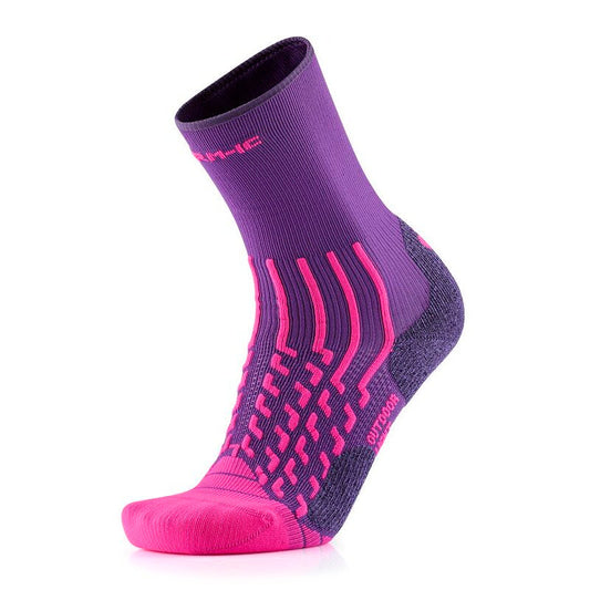 Chaussettes de randonnée - Outdoor Light Crew femme violet/magenta