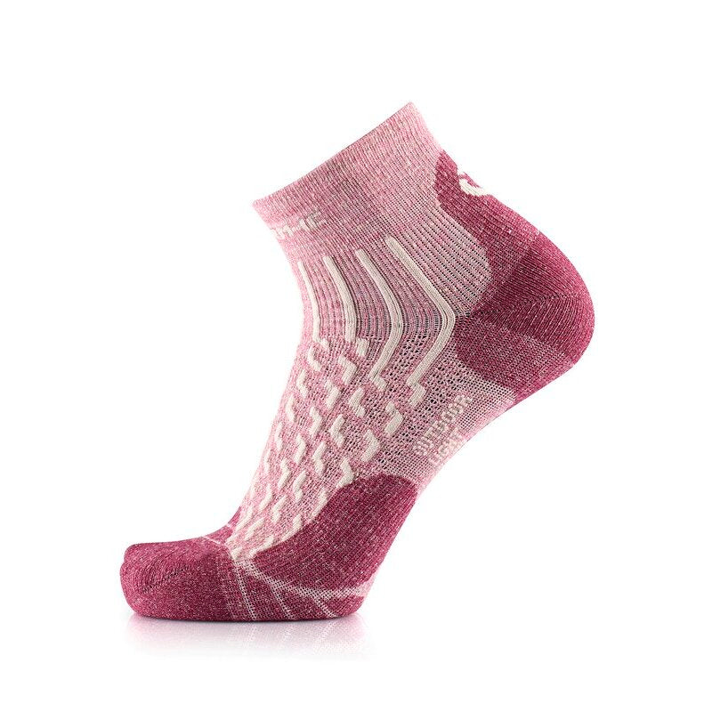 Chaussettes de randonnée - Outdoor Light Linen Ankle femme rose pastel/fraise