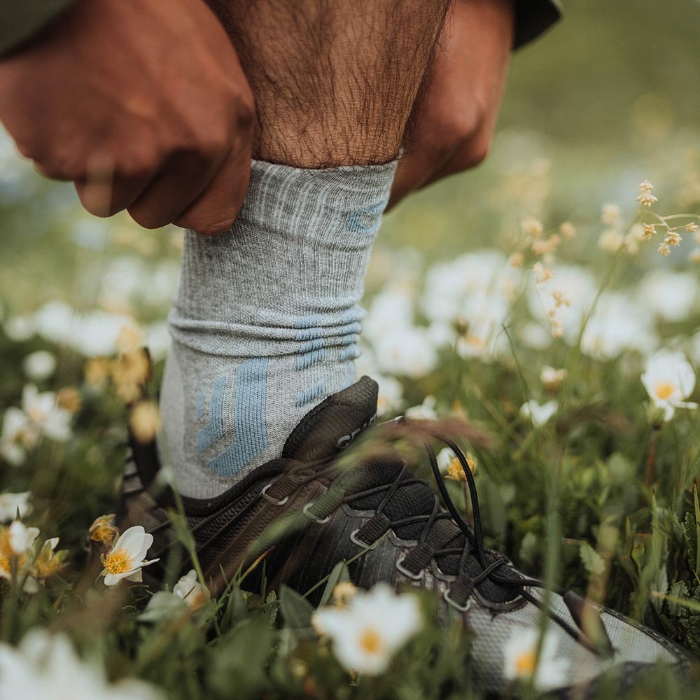 Set of 3 pairs - Hiking socks - Trekking Cool Light Ankle unisex grey/blue
