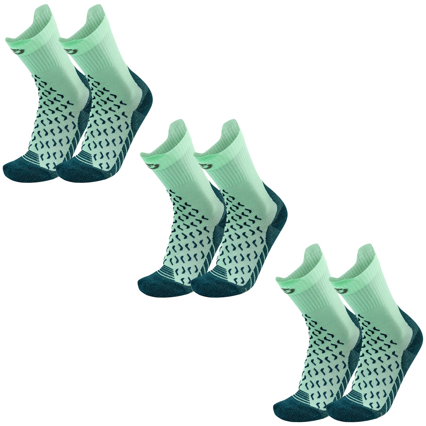 Set of 3 pairs - Hiking socks - Outdoor Ultracool Crew Women Light Green