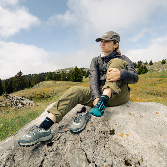 Chaussettes de randonnée - Outdoor Comfort ankle Bleu foncé/Bleu marine