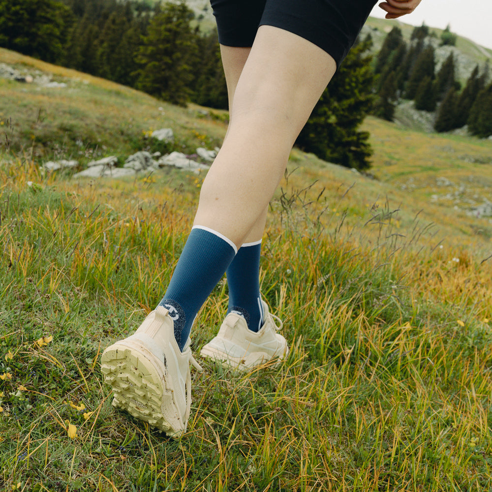 Chaussettes de randonnée - Outdoor Light Crew blanc/bleu marine