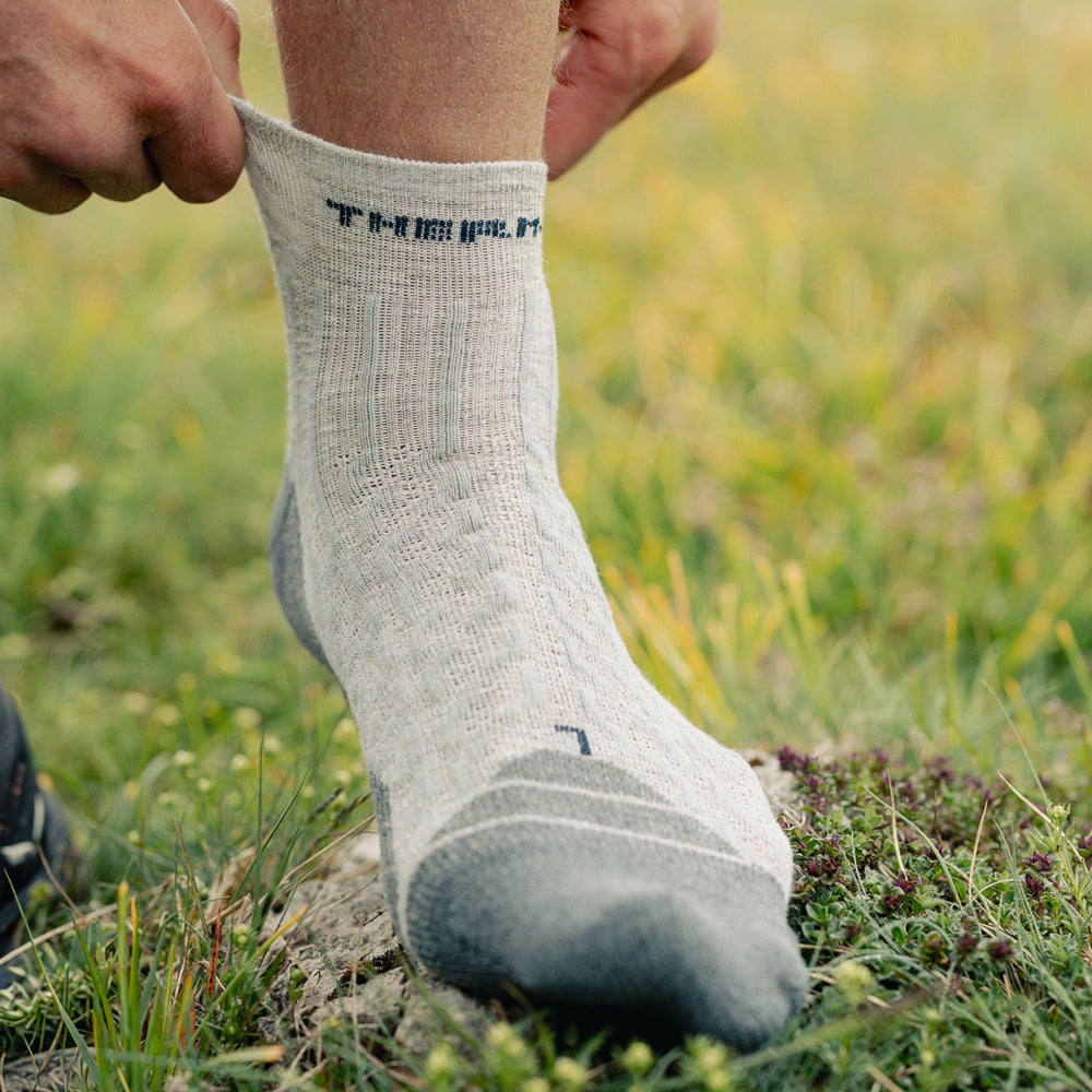 Chaussettes de randonnée - Outdoor Light Linen Ankle Gris clair/Anthracite