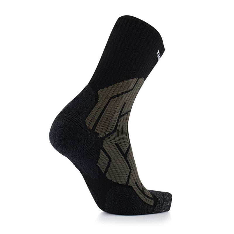 Wandersocken – Outdoor Merino Schwarz/Mausgrau